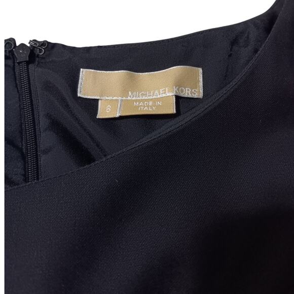 MICHAEL KORS COLLECTION Tailored Wool Cocktail Dress 6 Classic Chic Madein Italy - Picture 8 of 12